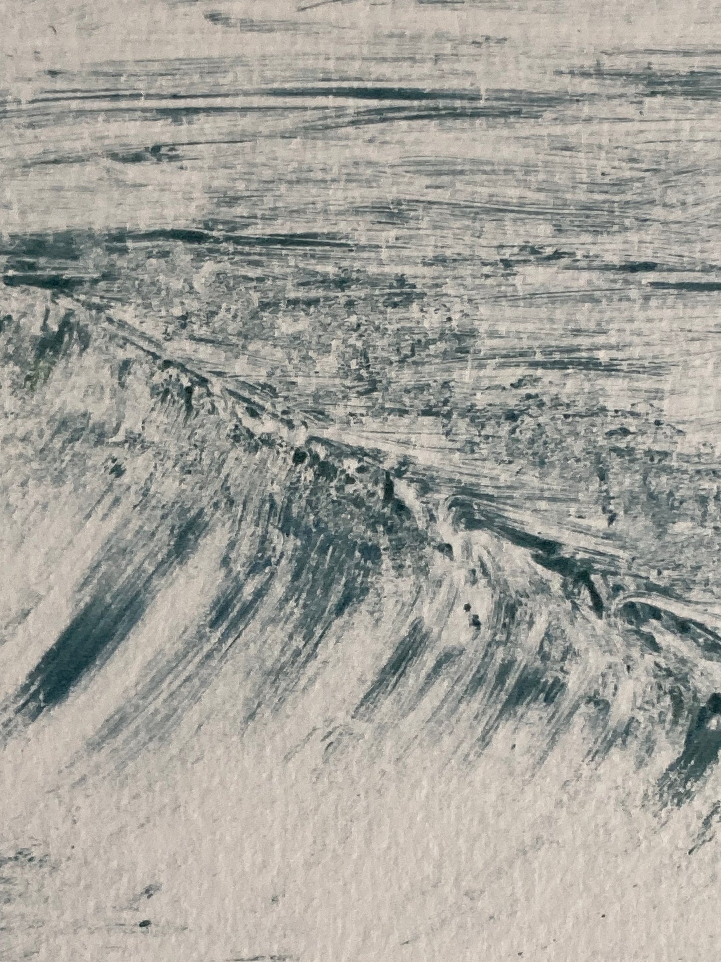 “Wave Study 2” Monotype Print 1/1