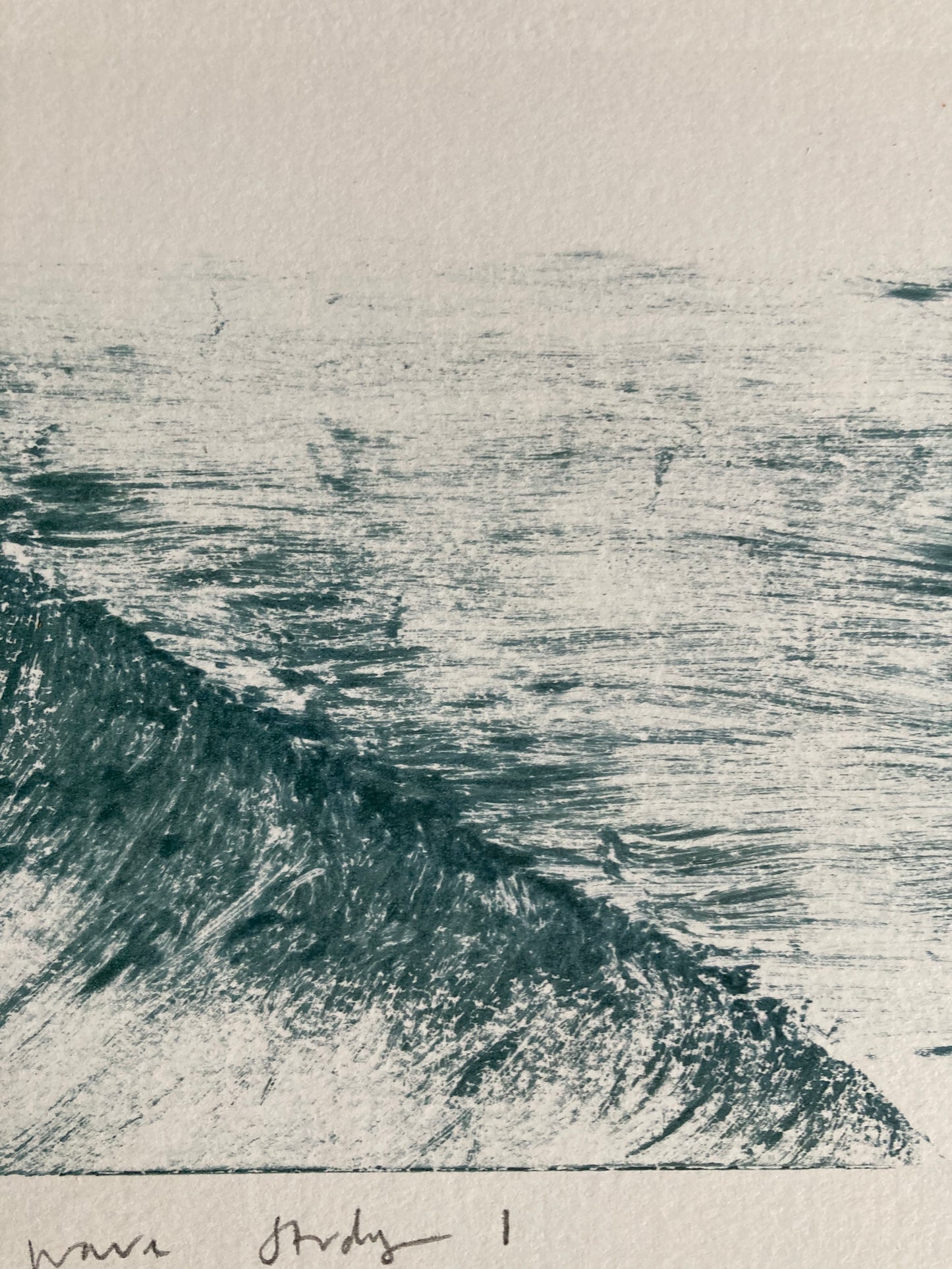 “Wave Study 1” Monotype Print 1/1