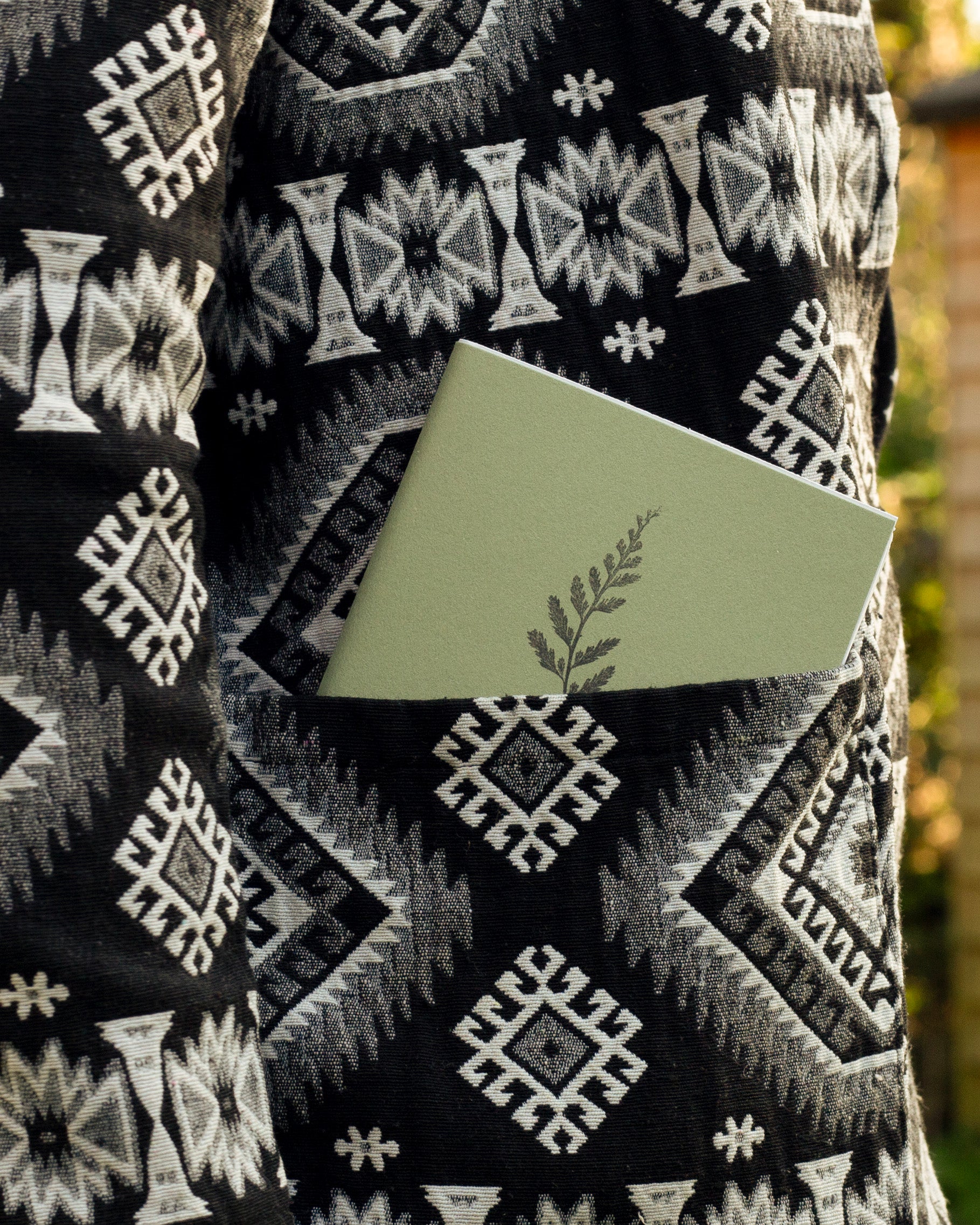 A6 Pocket Notebook fern design