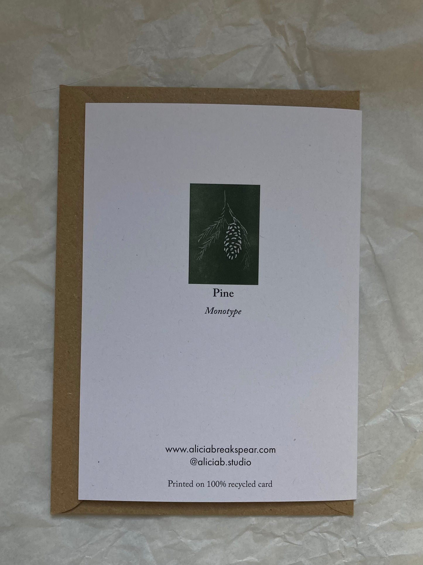 Christmas Monotype Cards Mix and Match