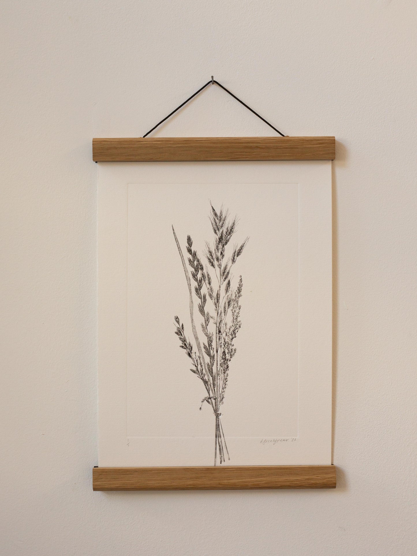 Grass Bunch 2 - Monoprint - A4 1/1