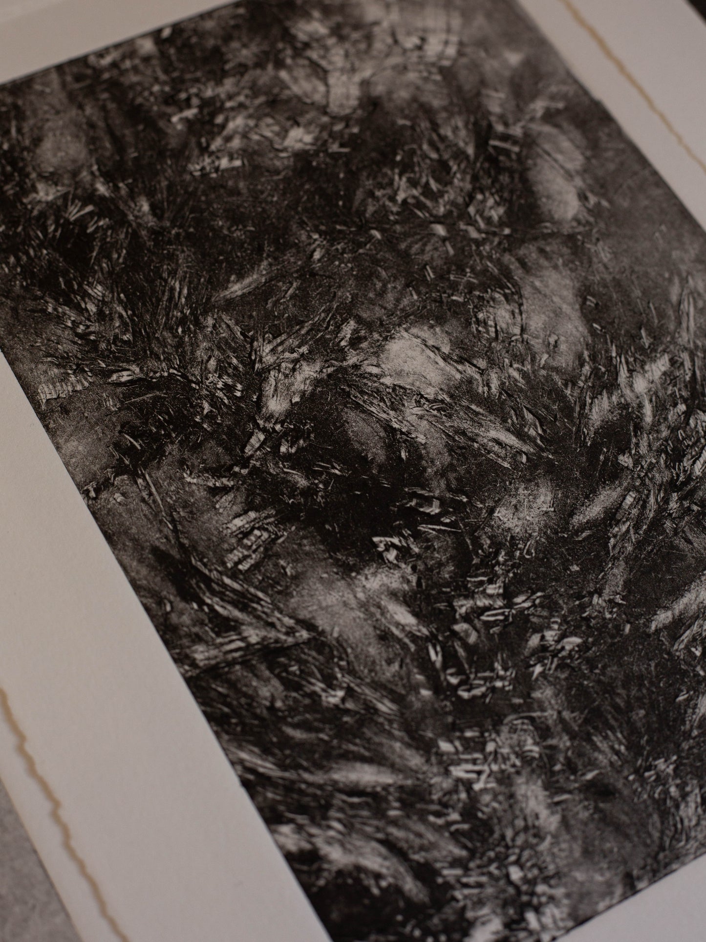 Grass In Motion - Monoprint - A4 1/1