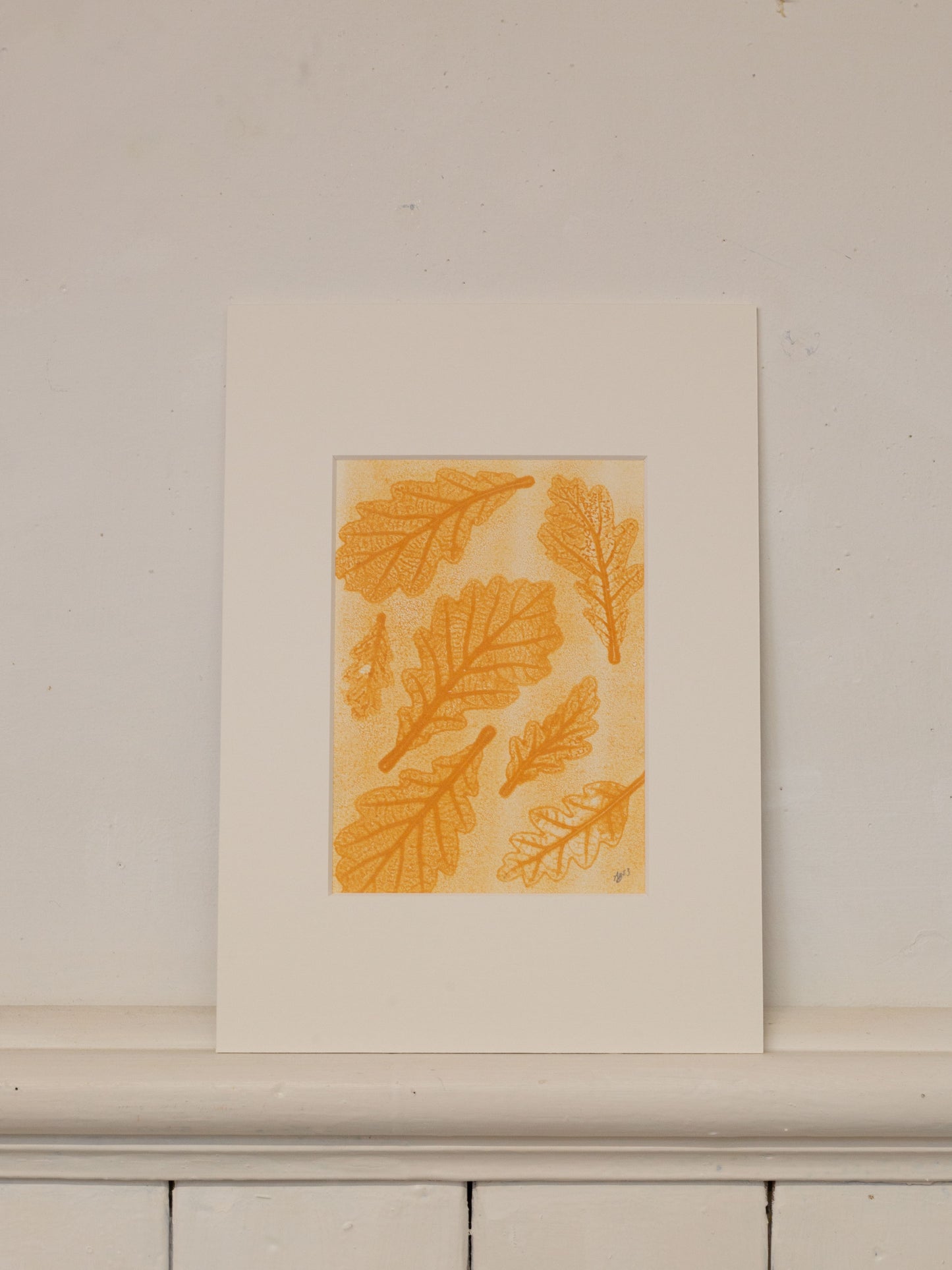 Oak Leaves 02 Botanical Monoprint 1/1
