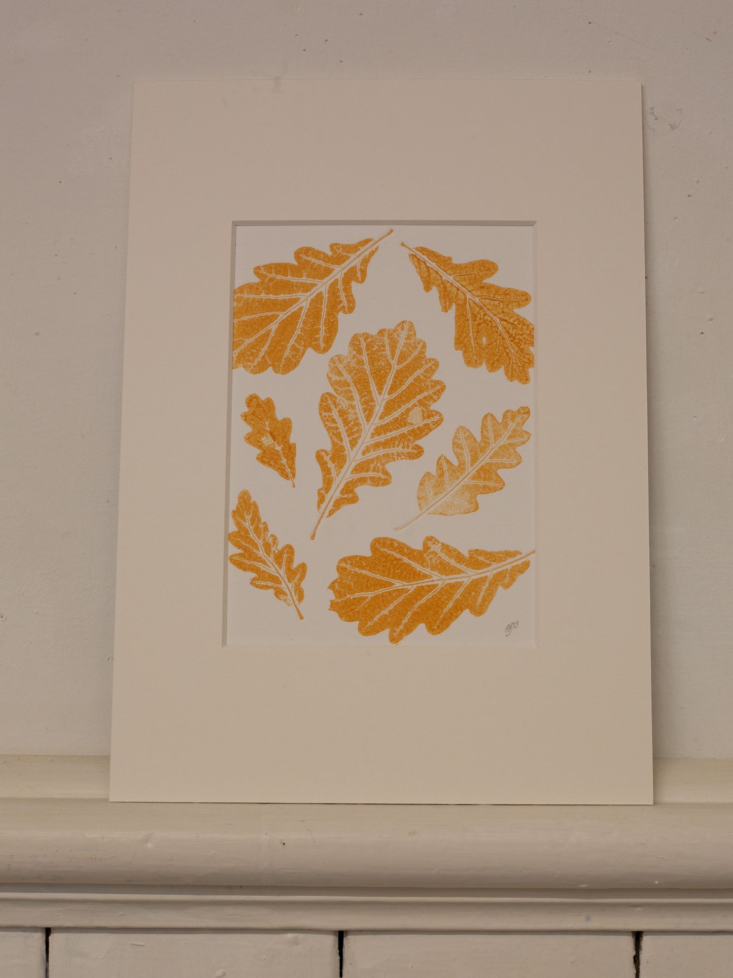 Oak Leaves 03 Botanical Monoprint 1/1