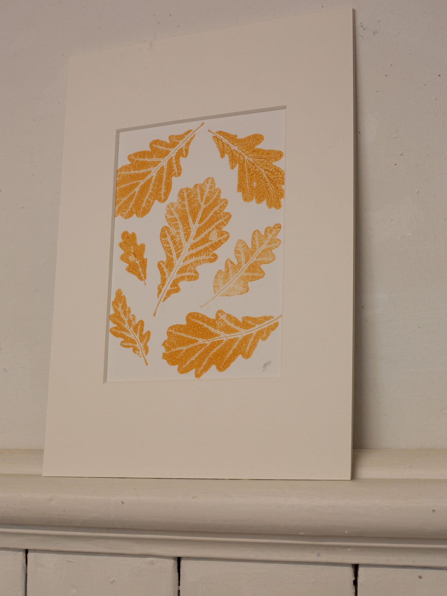 Oak Leaves 03 Botanical Monoprint 1/1