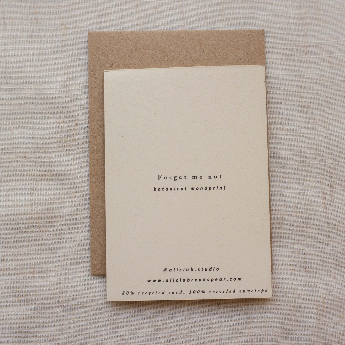 Forget Me Not Greeting Card A7 - I'll Miss You!