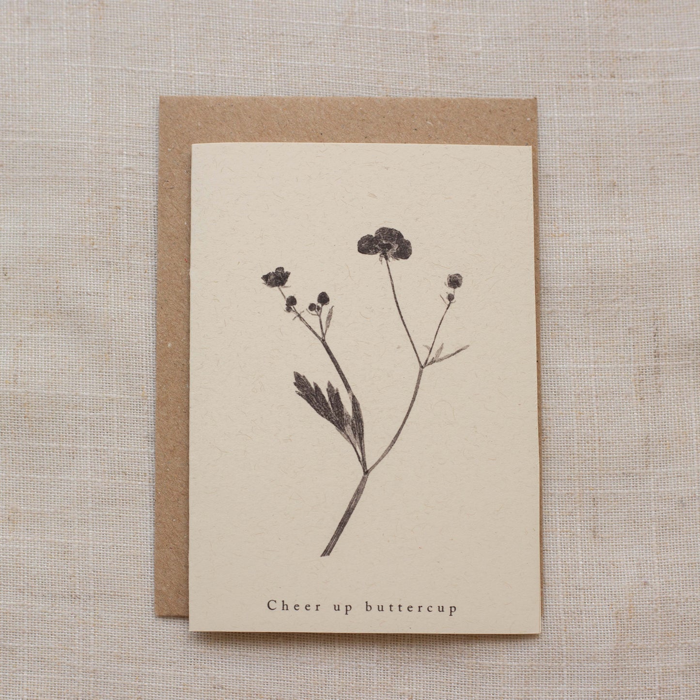 Meadow Buttercup Flower Greeting Card A7 - Cheer Up Buttercup