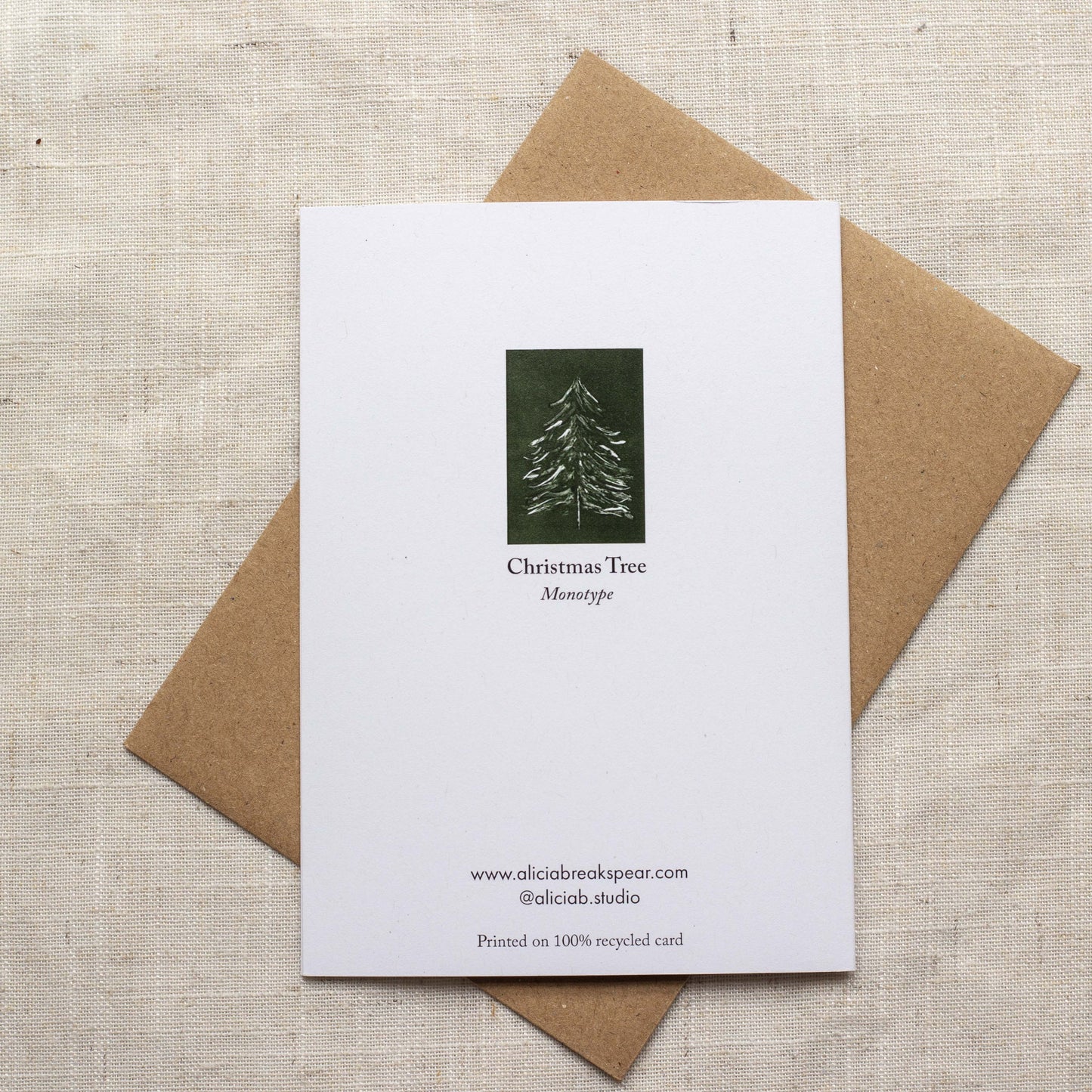 Botanical Christmas Cards – Minimalist Design – Monotype Nature Art - Pick your 4