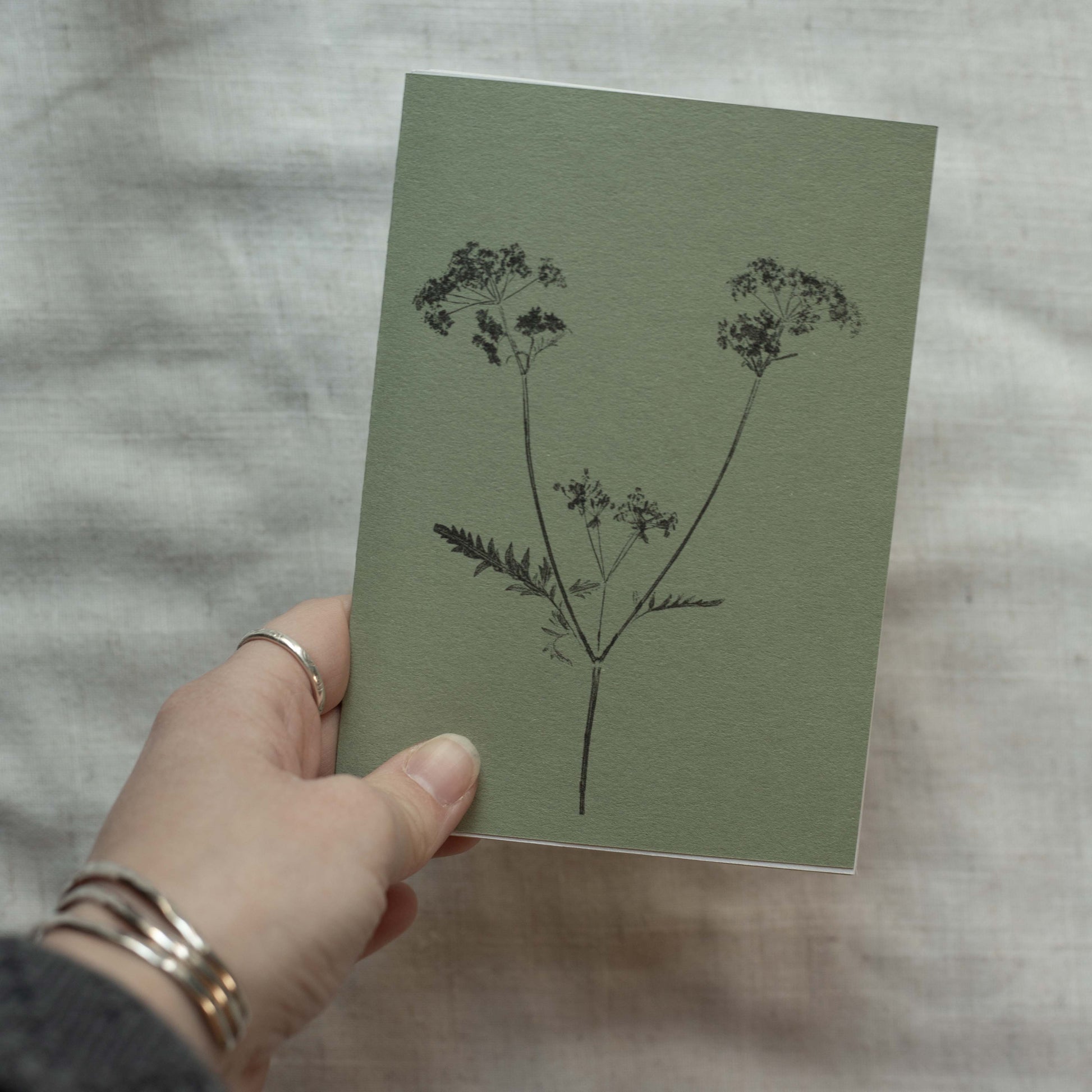 Cow Parsley Floral Notebook A6 1