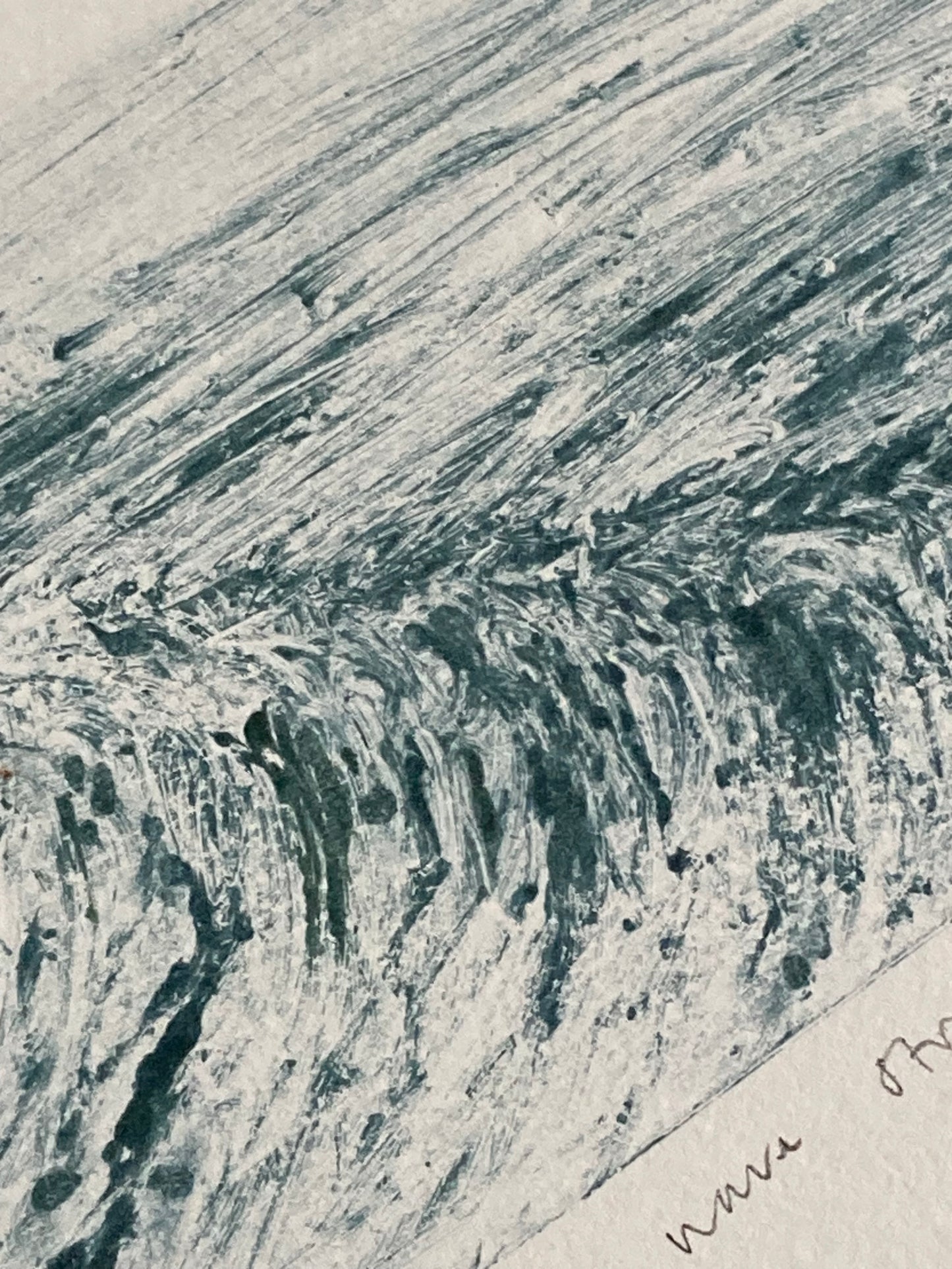 “Wave Study 3” Monotype Print 1/1