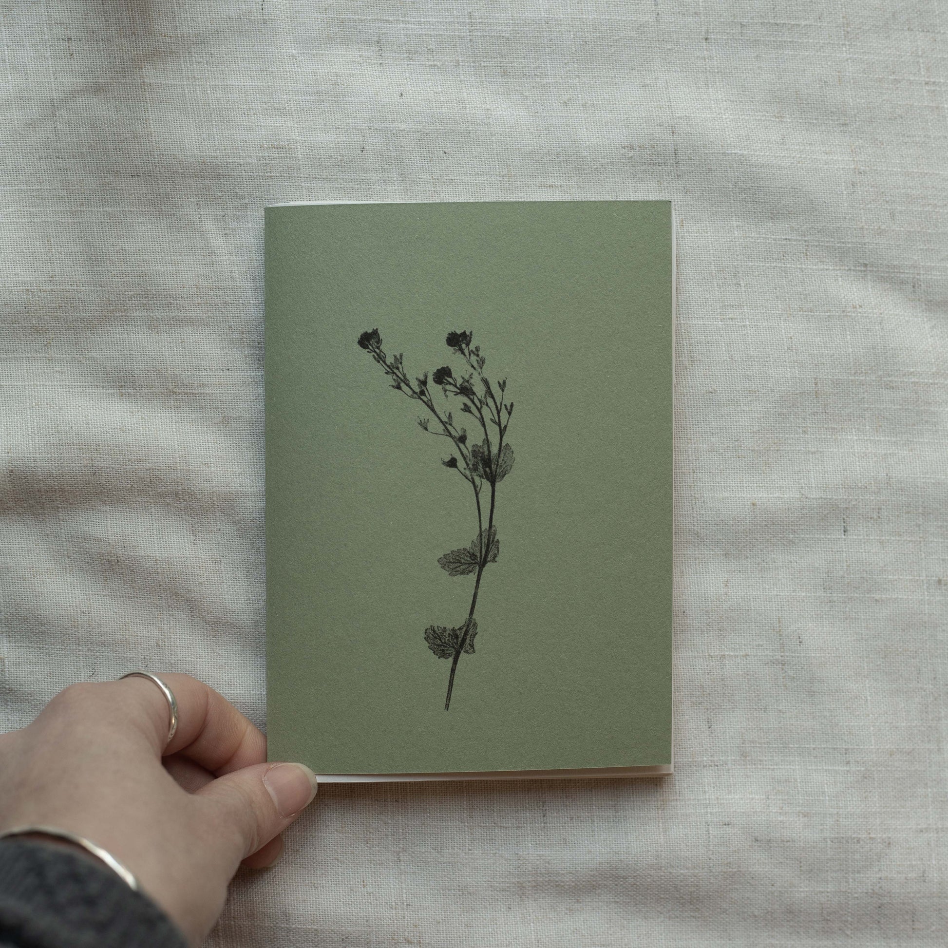 Speedwell flowers a6 notebook