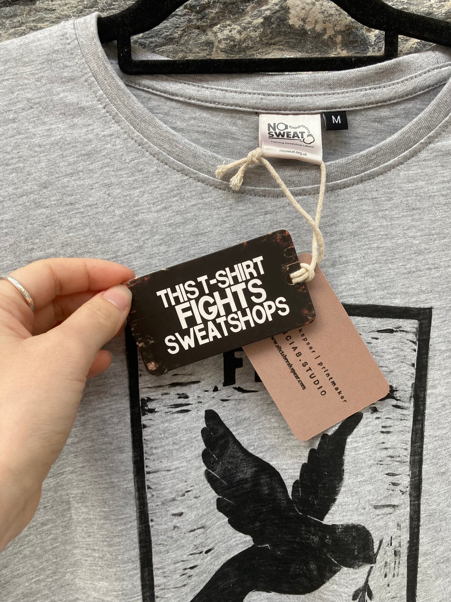 Free Palestine T-Shirt Grey