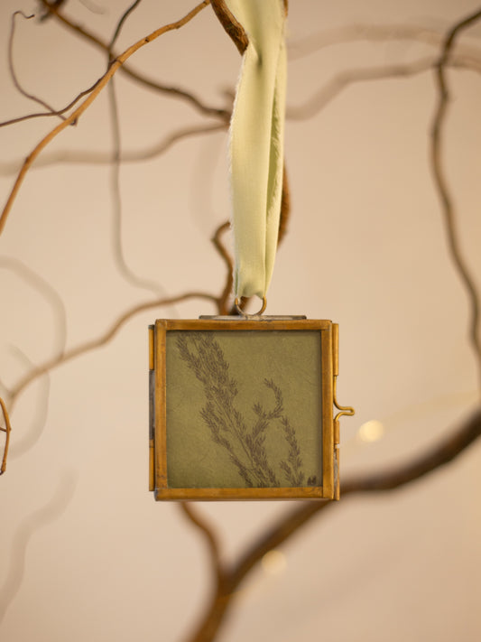 Brass Frame Ornament - Grass 3 Print