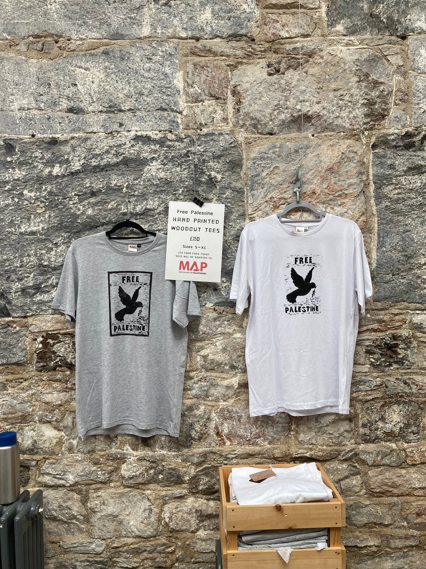 Free Palestine T-Shirt Grey
