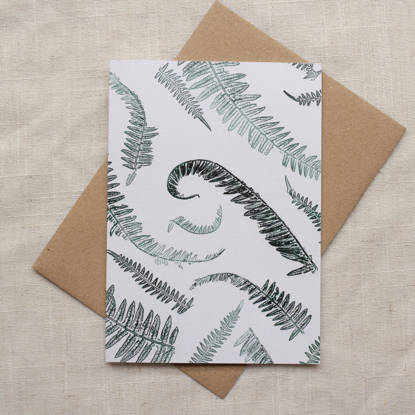 Fern christmas card design