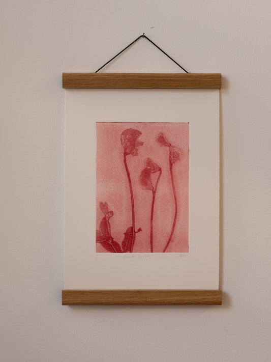 Sweet Peas 2 - Monoprint - A4 1/1