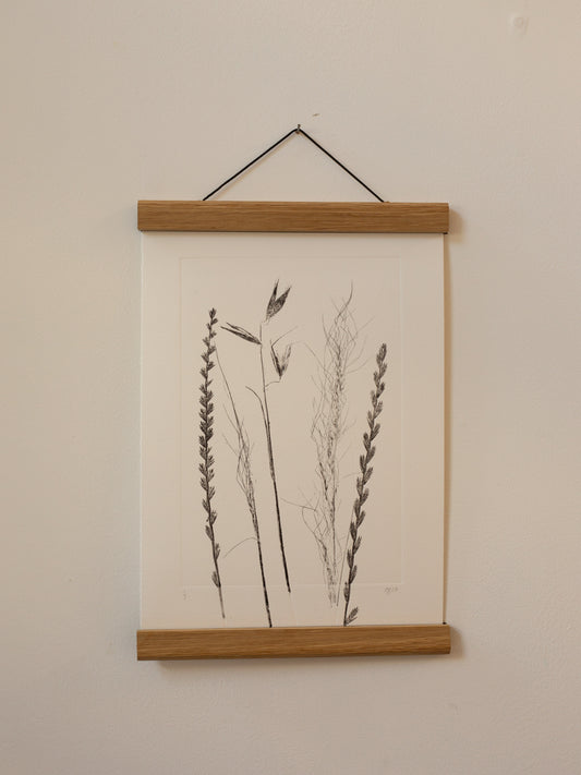 The Long Grasses Grow - Monoprint - A4 1/1