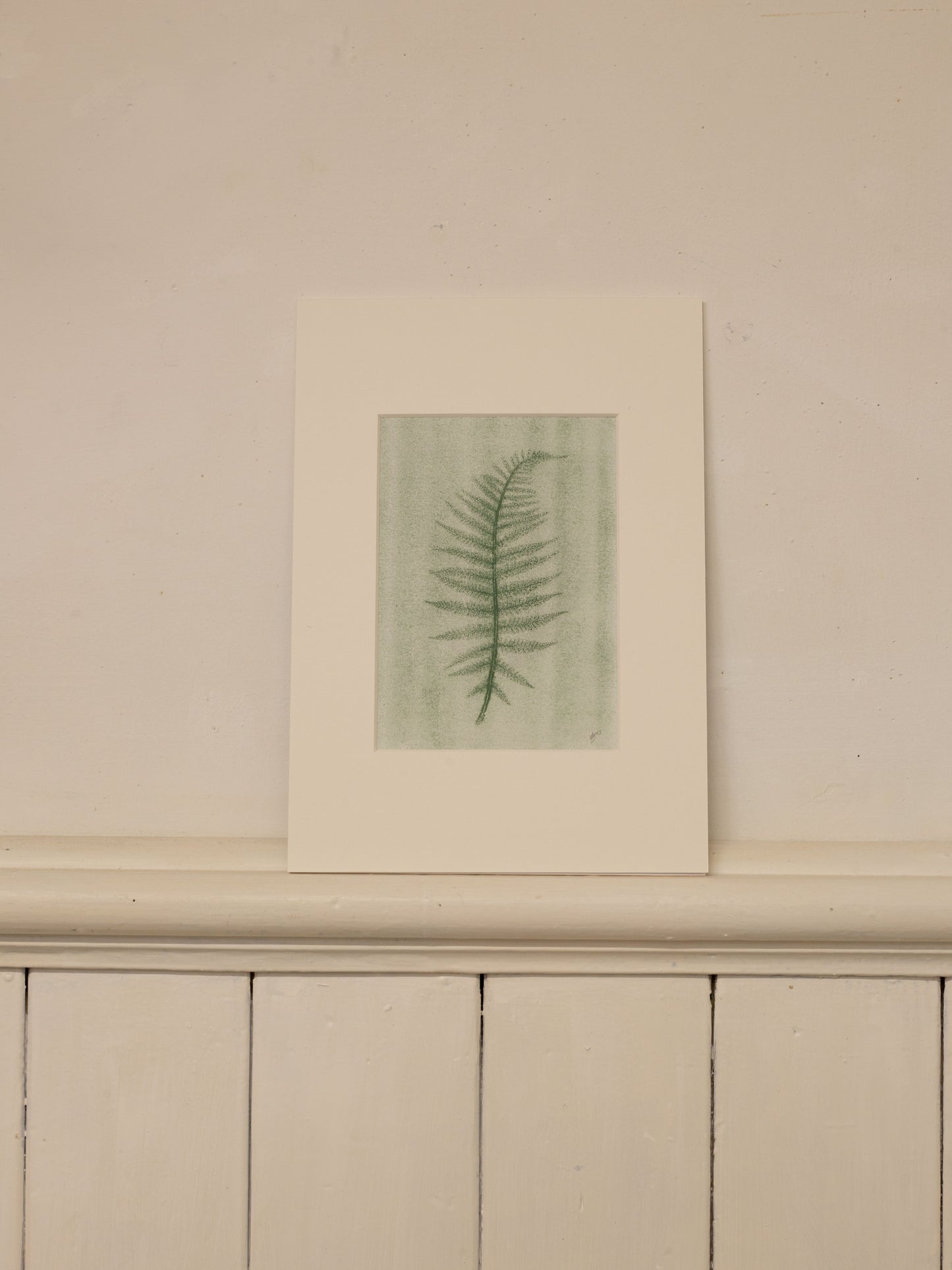 Fern 05 Ghost, Botanical Monoprint 1/1