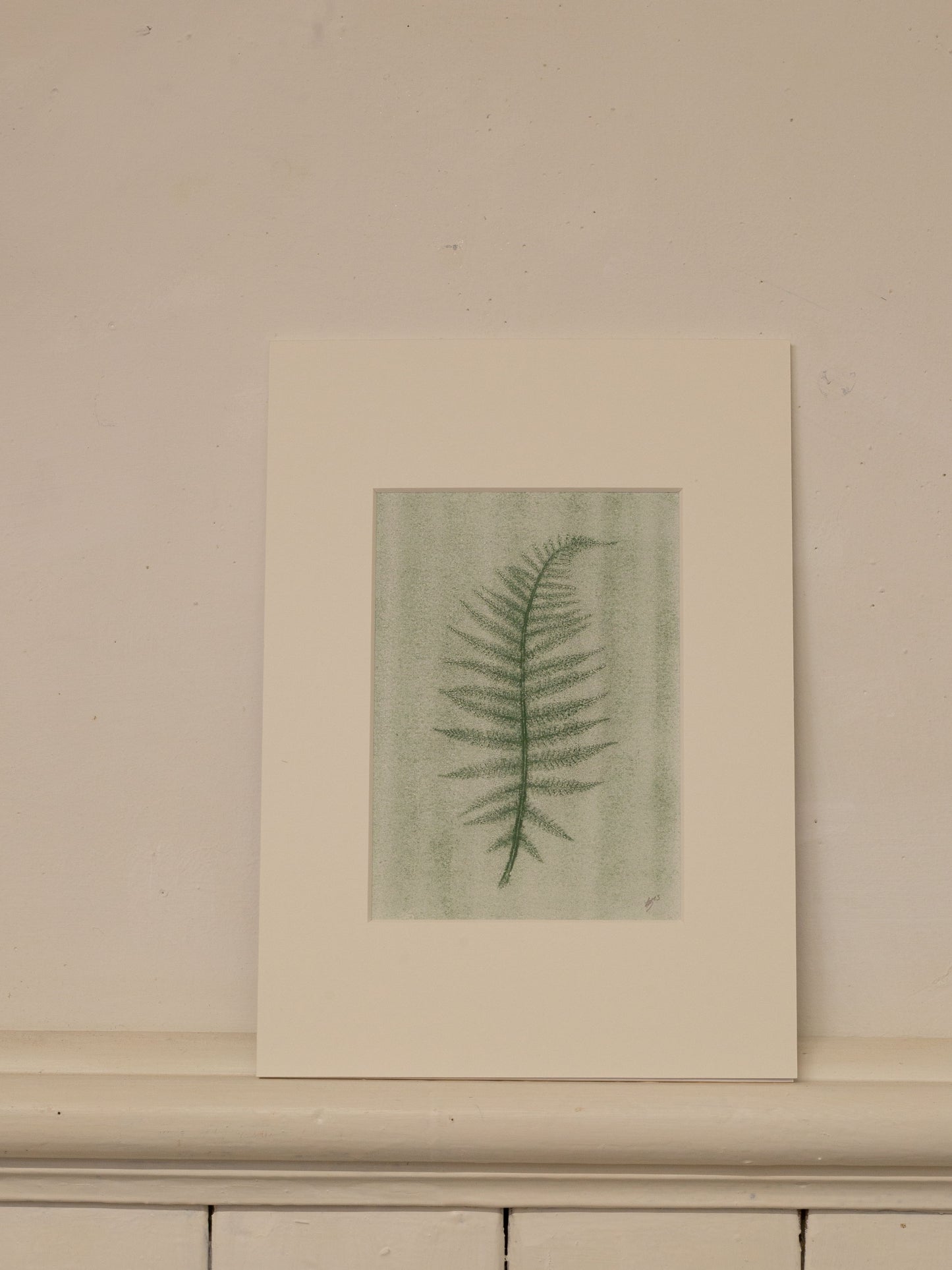 Fern 05 Ghost, Botanical Monoprint 1/1