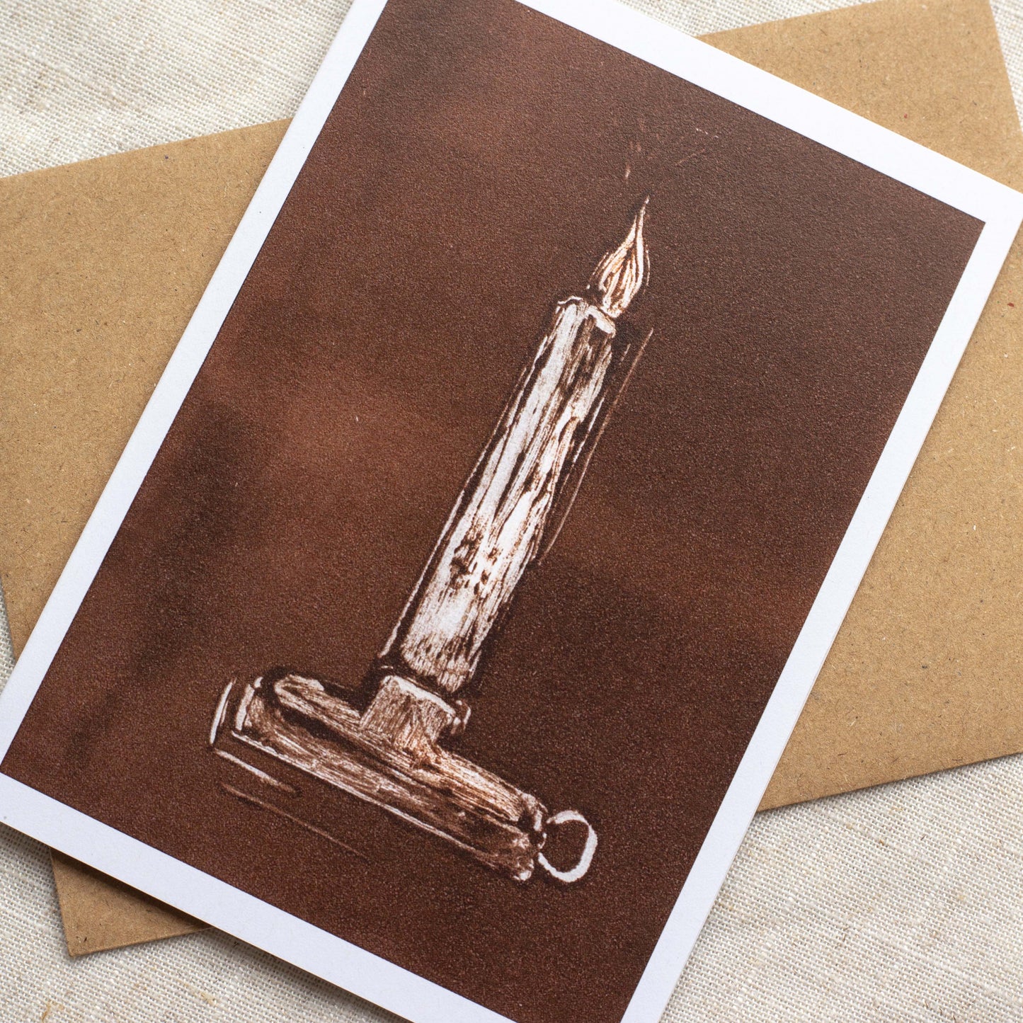 Botanical Christmas Cards – Minimalist Design – Monotype Nature Art - Pick your 4