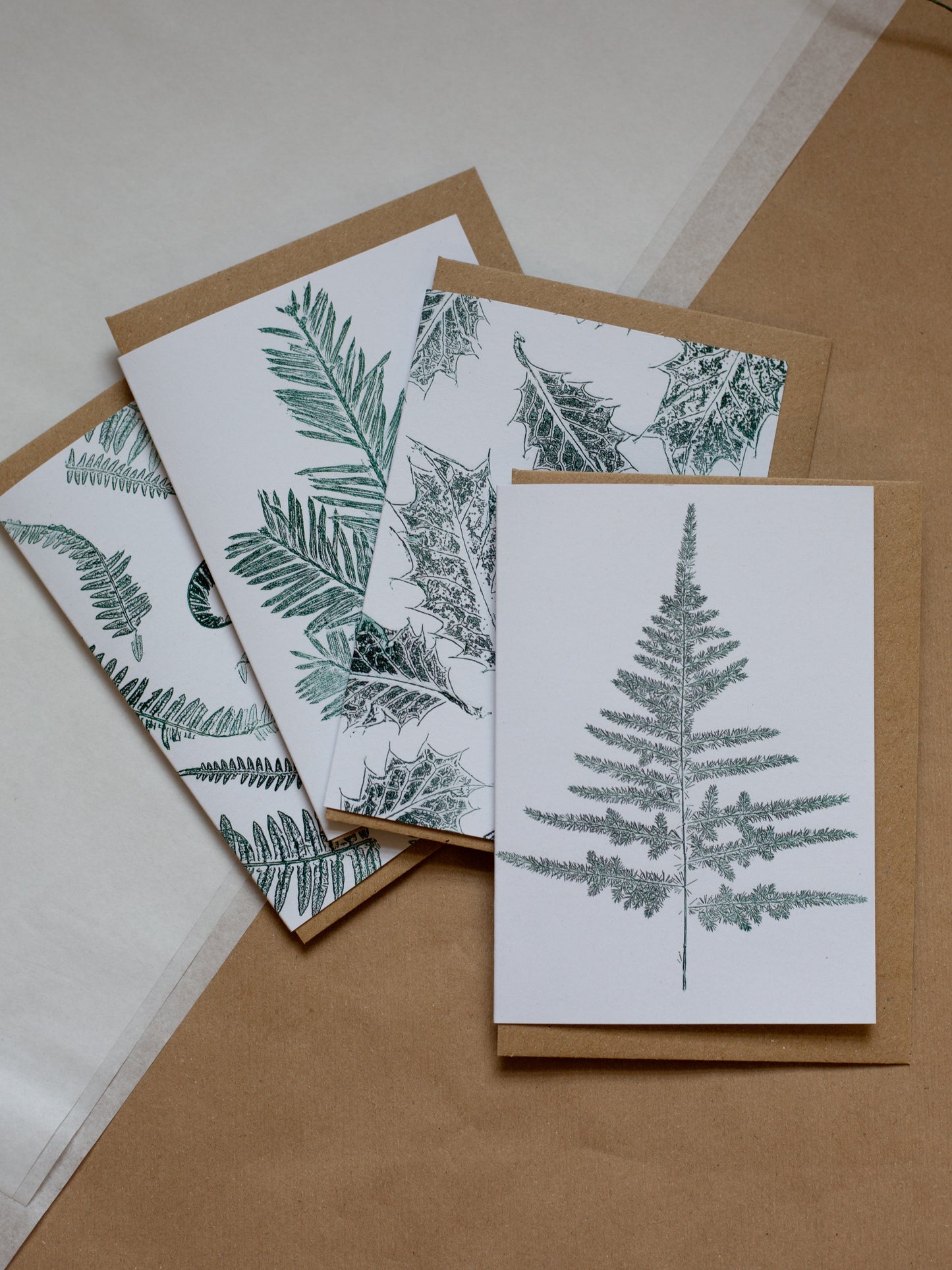 Botanical Christmas Cards - Pack of 4