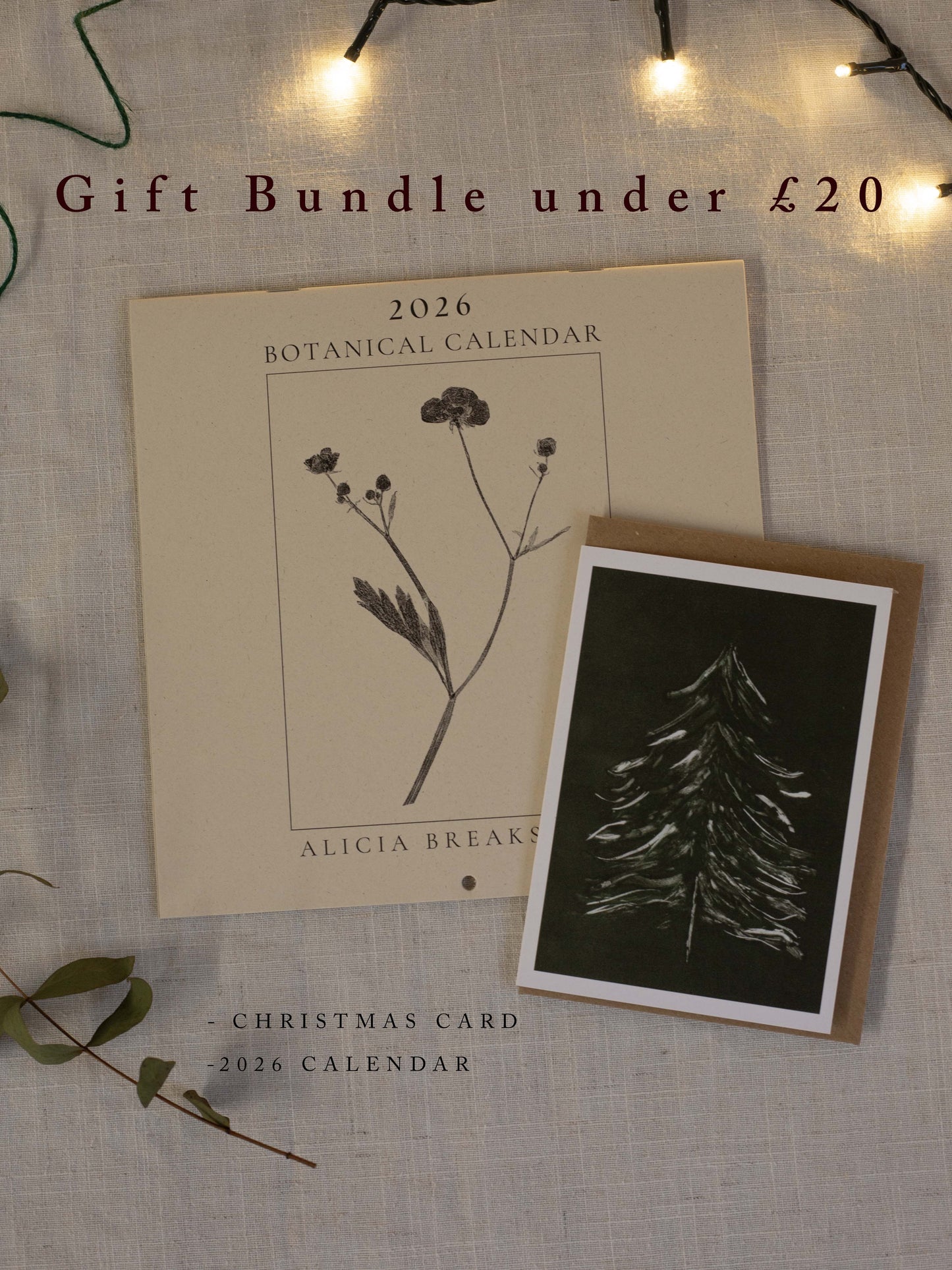 Botanical Art Christmas Gift under £20