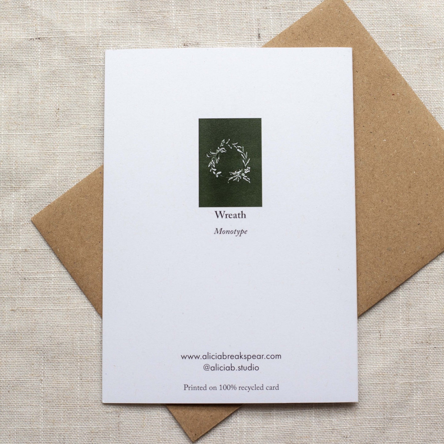 Botanical Christmas Cards – Minimalist Design – Monotype Nature Art - Pick your 4