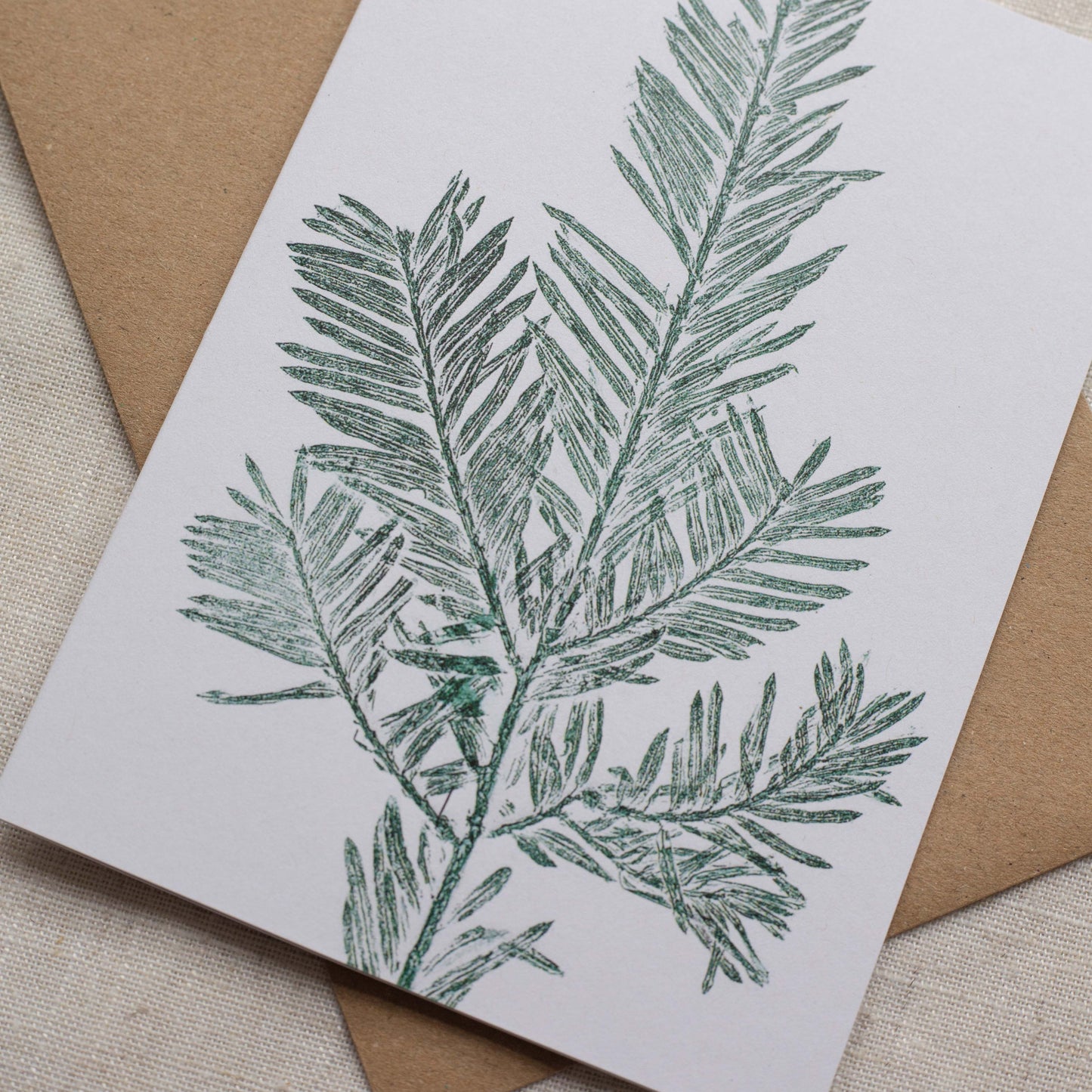 Close up details of christmas card